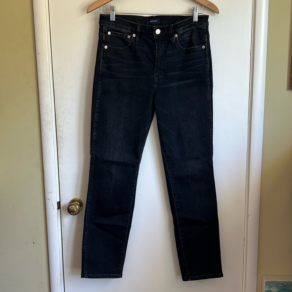 J. Crew 10” High-Rise Vintage-Straight Jean in Black | 28
